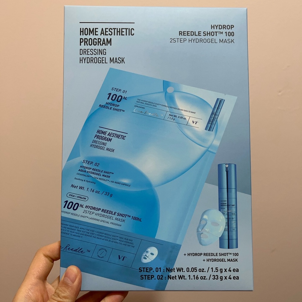 VT Cosmetics Hydrop Reedle Shot 100 2-Step Hydrogel Mask Pack